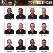 NBA总决赛裁判名单 福斯特领衔12人
